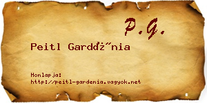 Peitl Gardénia névjegykártya